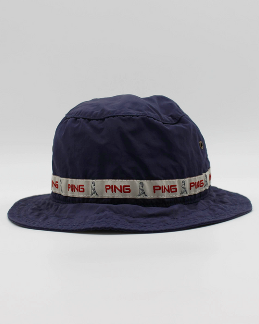 00s Ping ‘Mr Ping’ Navy Bucket Hat (S/M)