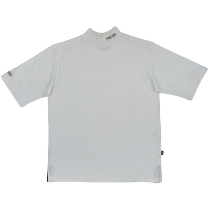 Ping White Mock Neck Golf Shirt (M)