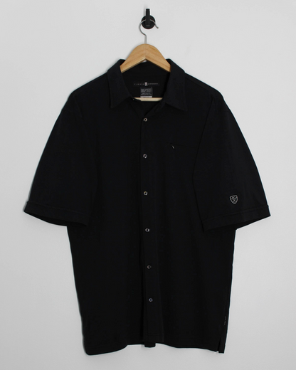 00s Nike Tiger Woods Black Full Buttoned Shirt (L)