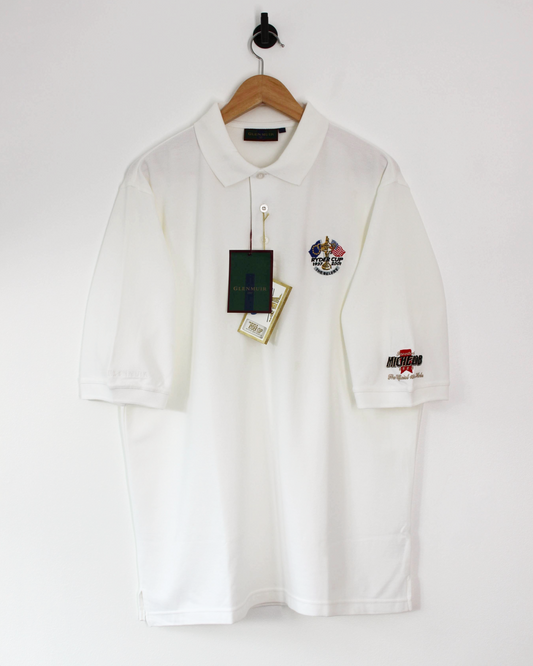 2001 Ryder Cup Glenmuir White Polo-Shirt with Tags (L)