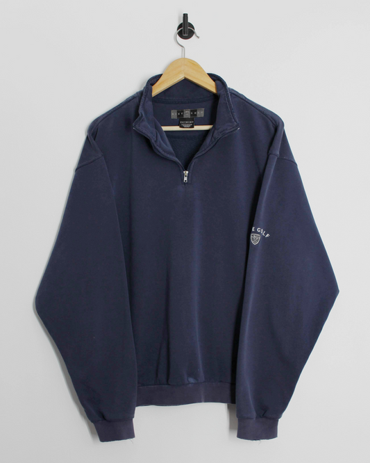 00s Nike Navy Quarter Zip Sweatshirt (M)