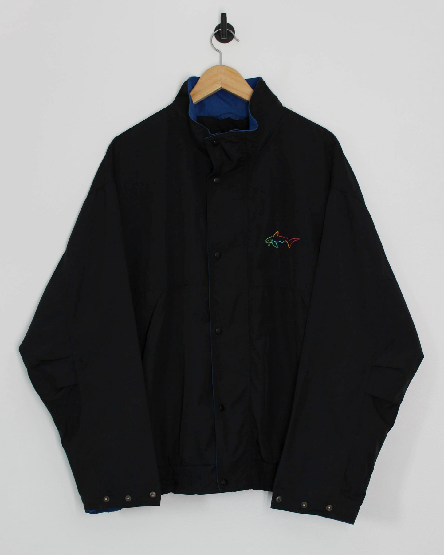 90s Greg Norman Full Zip Black/Blue Jacket (L)