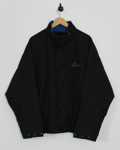 90s Greg Norman Full Zip Black/Blue Jacket (L)