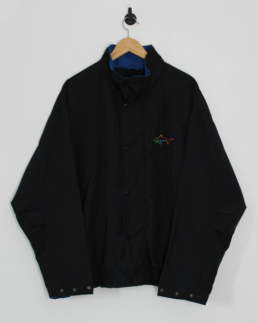 90s Greg Norman Full Zip Black/Blue Jacket (L)