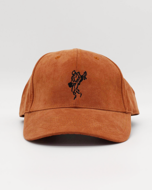 00s Ashworth Orange Suede Cap (L/XL)