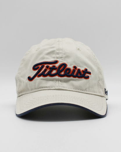 00s Titleist Beige/Navy Spellout Cap