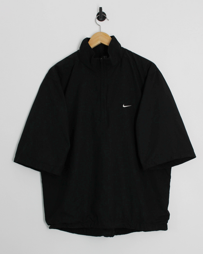 00s Nike Black Short Sleeve Windbreaker (L)