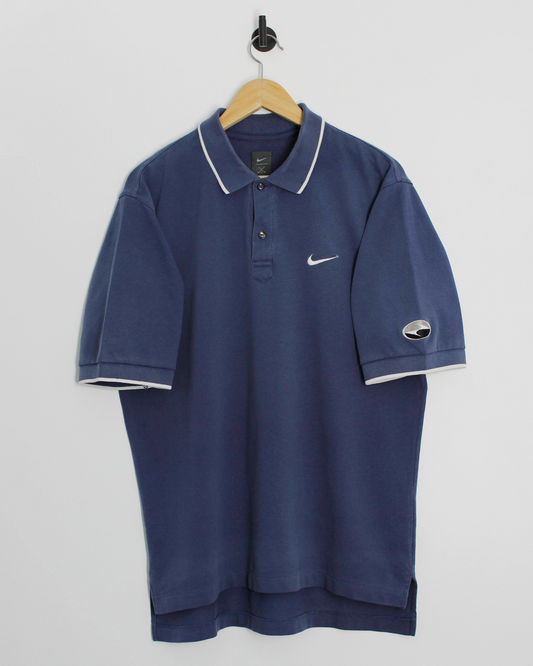 90s Nike Tiger Woods Yin Yang Navy Polo-Shirt (M)
