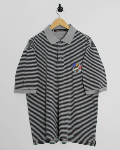 2001 Ryder Cup Oscar Jacobson Striped Polo-Shirt (XL)