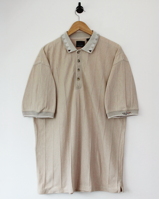 90s Greg Norman Beige Polo-Shirt (L)