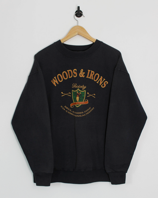 90s ‘Woods & Irons Society’ Crewneck Sweatshirt (M)