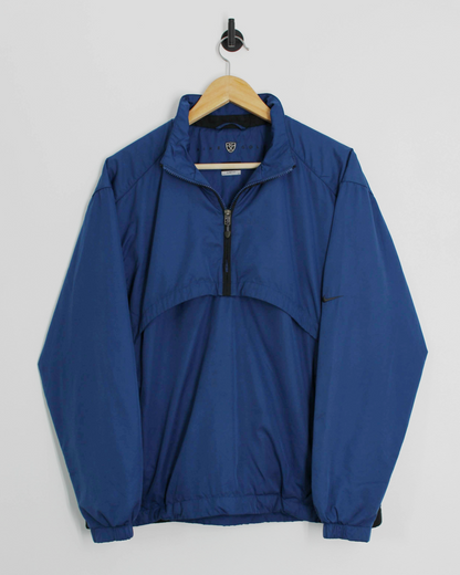 00s Nike Blue/Black Half Zip Jacket (M)
