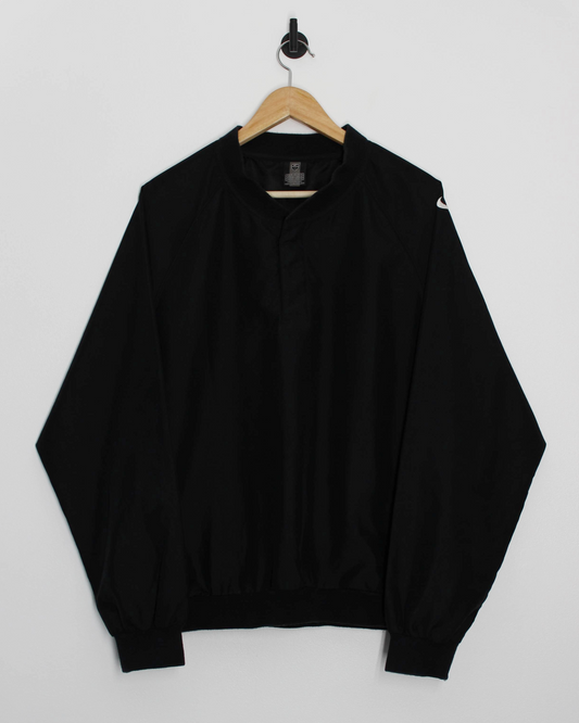 00s Nike Black Quarter-Snap Windbreaker (M)