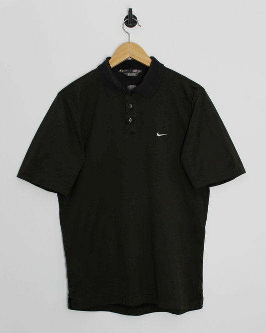 00s Tiger Woods Black Polo-Shirt (S)