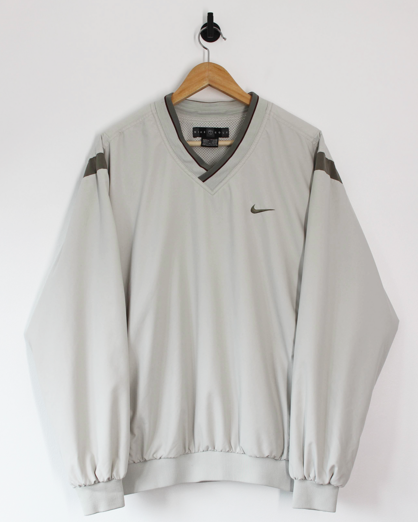 00s Nike Khaki/Cream Windbreaker (L)