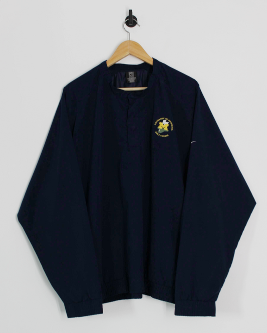 00s Nike ‘University Of Michigan Golf Course’ Navy Windbreaker (XL)
