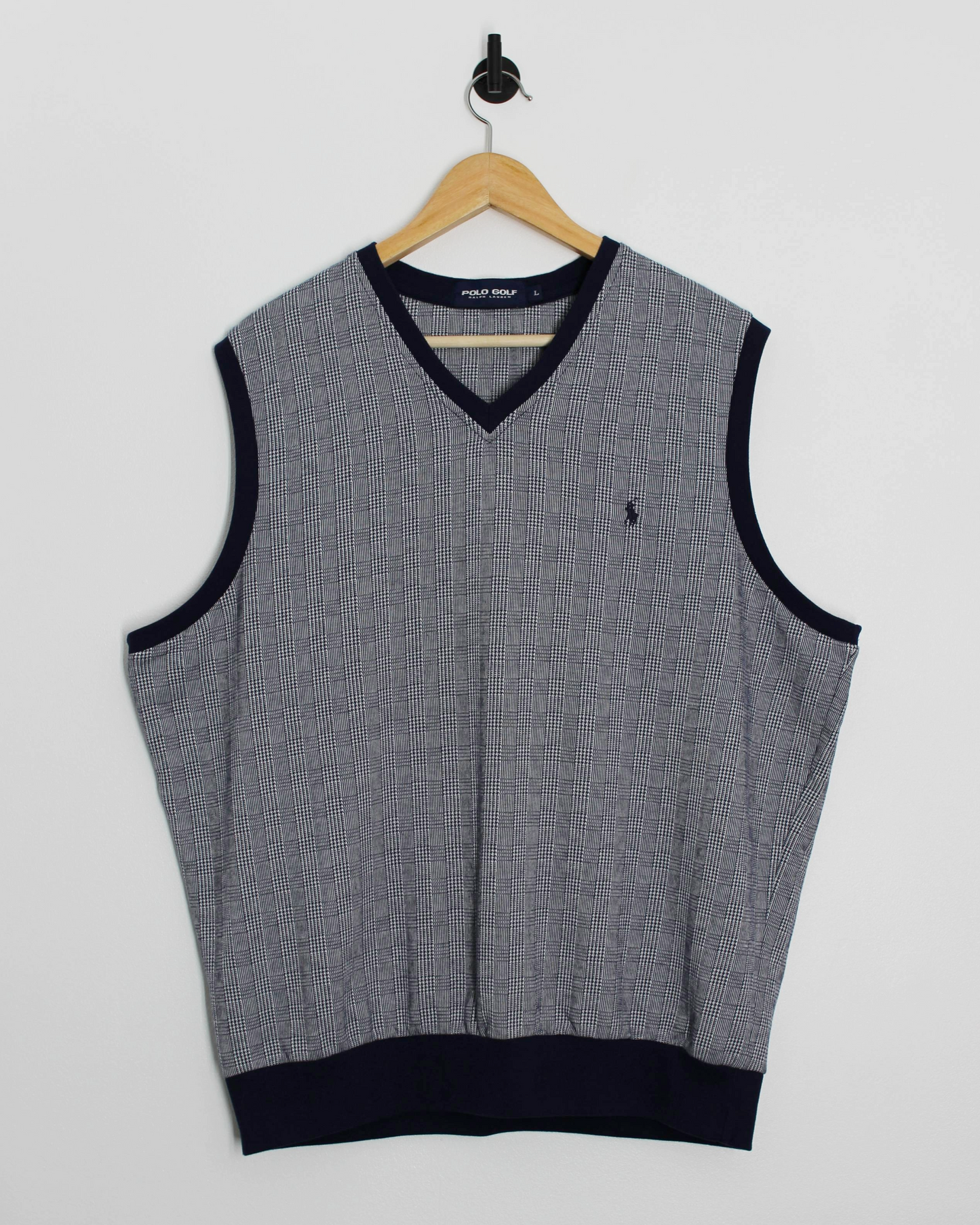 00s Ralph Lauren Polo Golf Chequered Golf Vest (L)