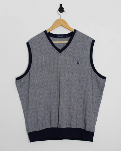 00s Ralph Lauren Polo Golf Chequered Golf Vest (L)