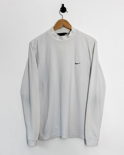 00s Nike White Long Sleeve Mock Neck (S)