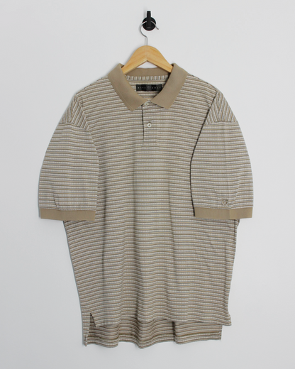 00s Nike Abstract Light Brown Polo-Shirt (XL)