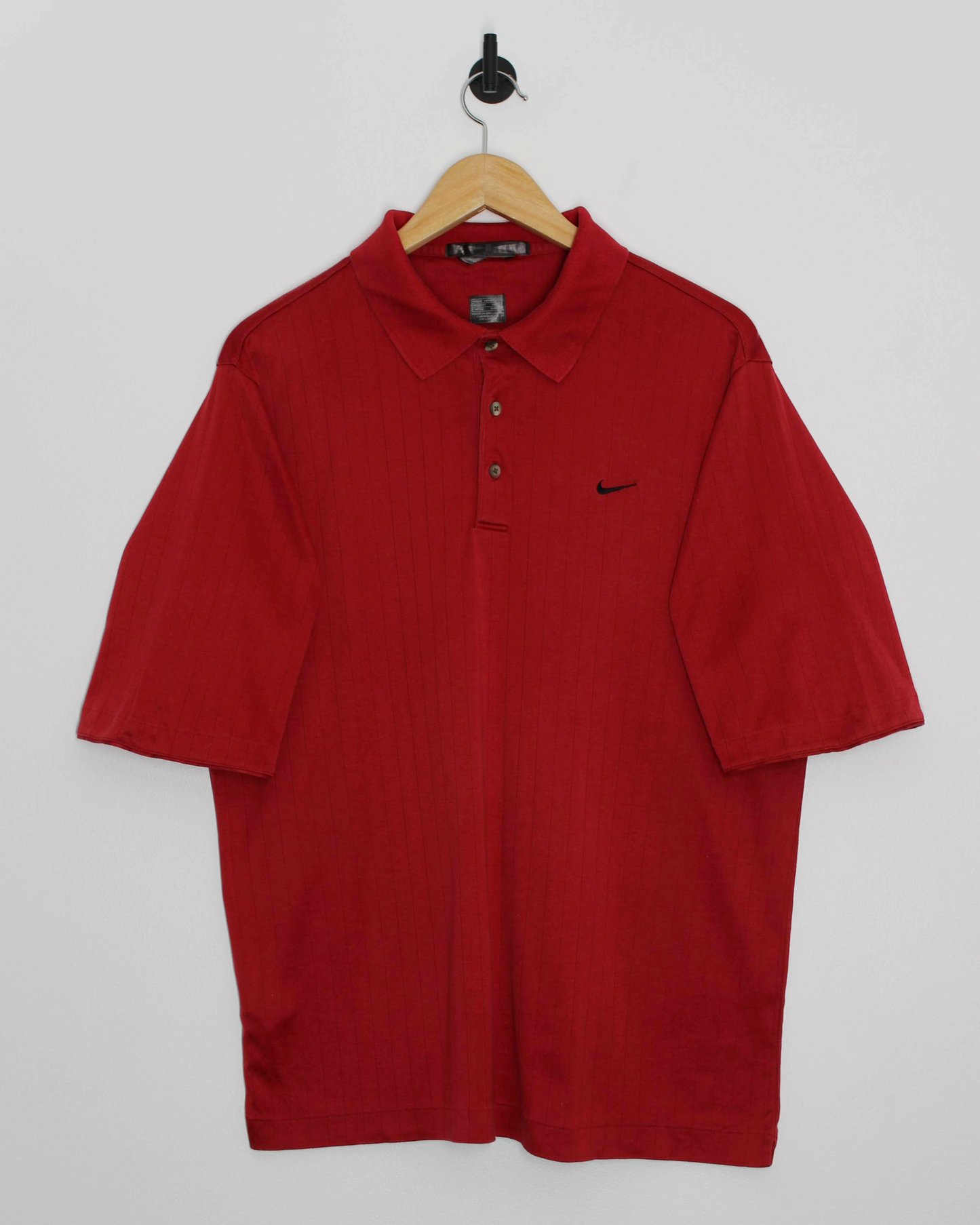 00s Nike Tiger Woods Red Polo-Shirt (L)