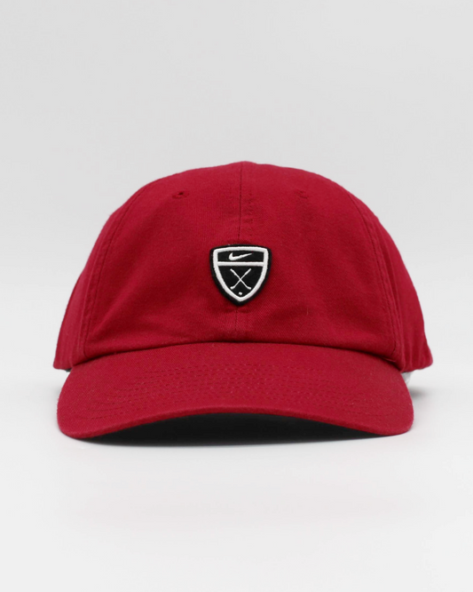 00s Red Nike Shield Logo Cap