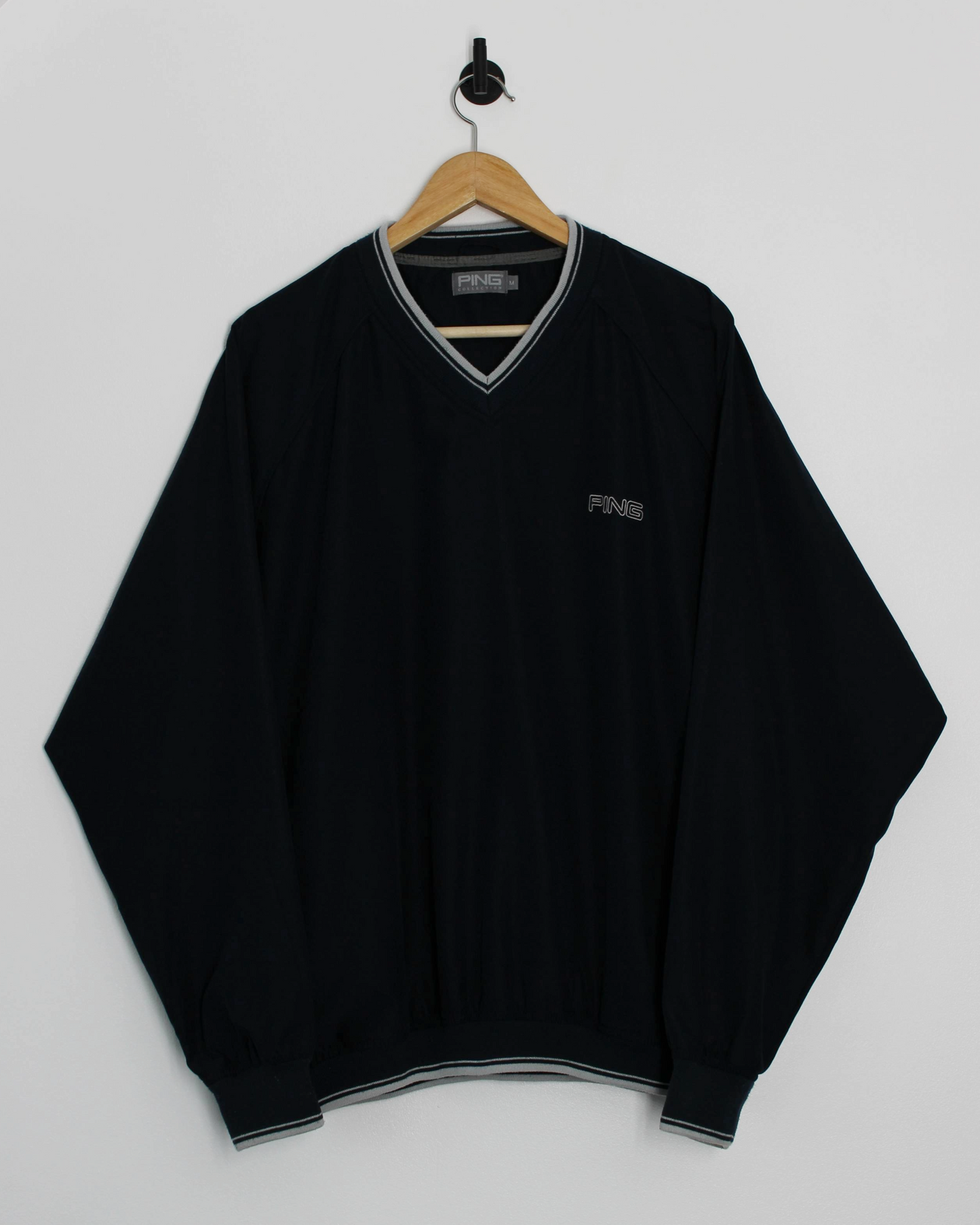 00s Ping ‘Mr Ping’ Navy Windbreaker (M)