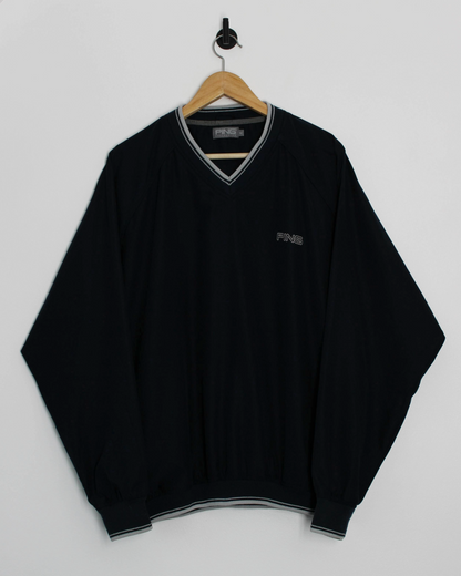 00s Ping ‘Mr Ping’ Navy Windbreaker (M)