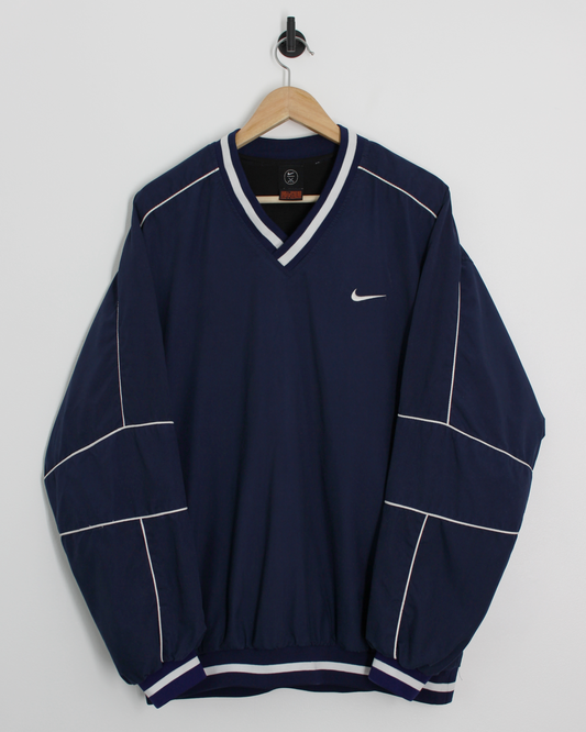 90s Nike Navy/White Windbreaker (L)