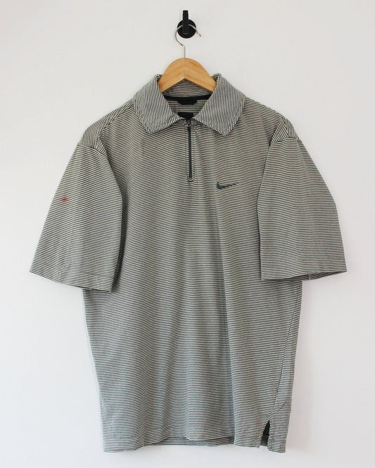 90s Nike Yin Yang Striped Polo-Shirt (XL)