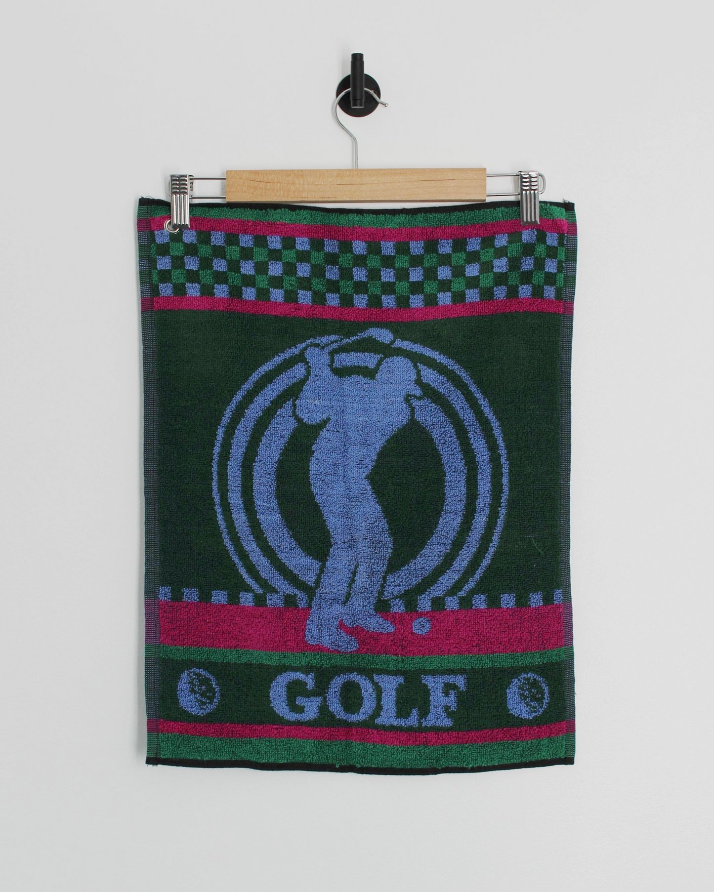 90s Abstract Green/Blue/Pink Golf Towel