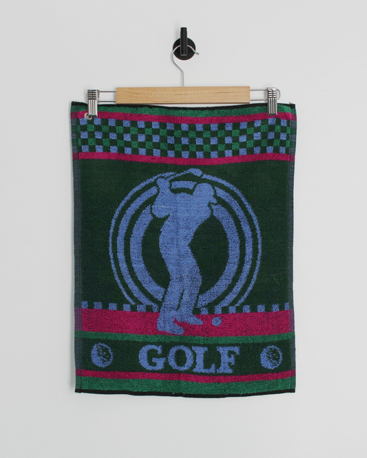 90s Abstract Green/Blue/Pink Golf Towel
