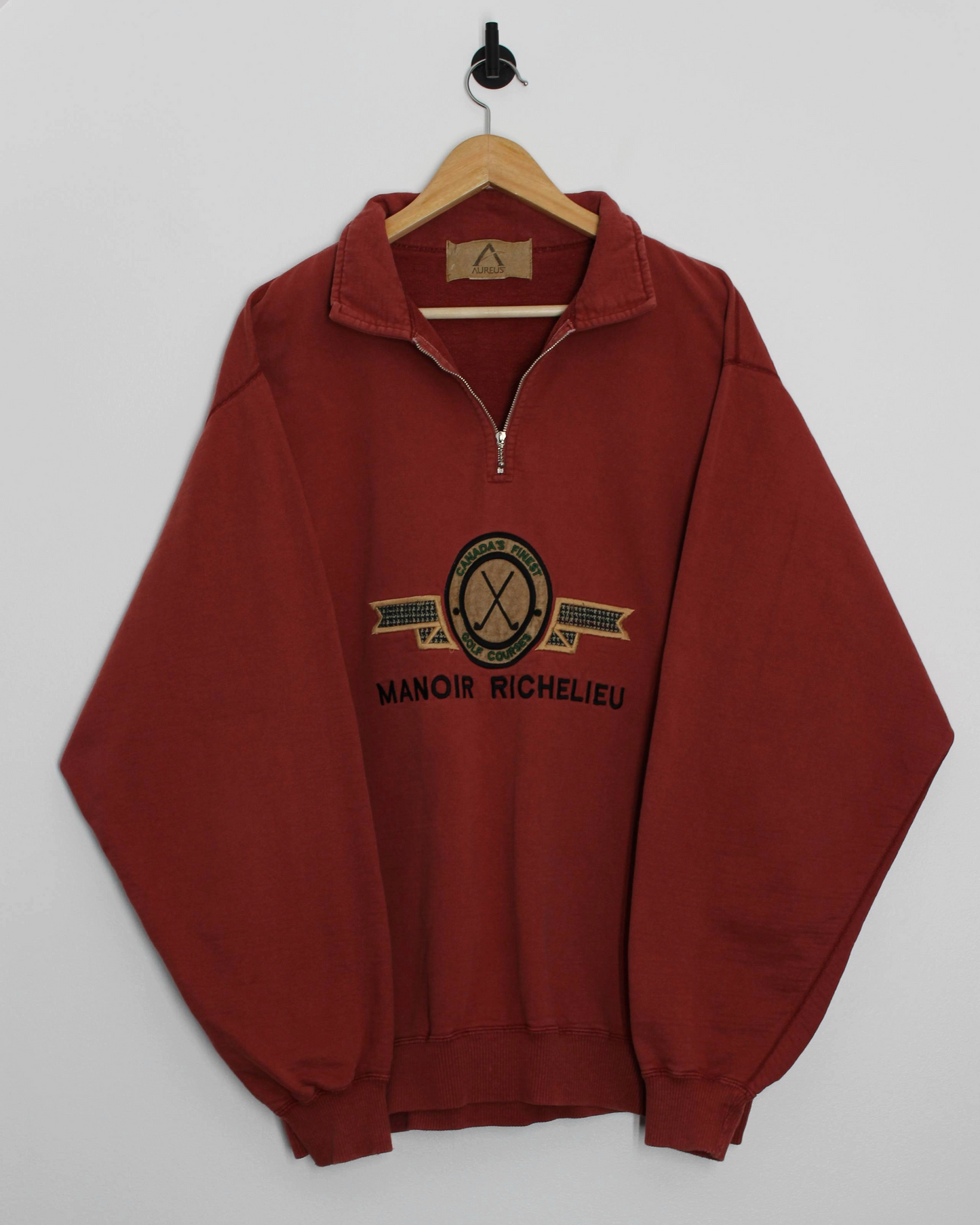 Manoir Richelieu Coral Quarter Zip Jumper (XL)