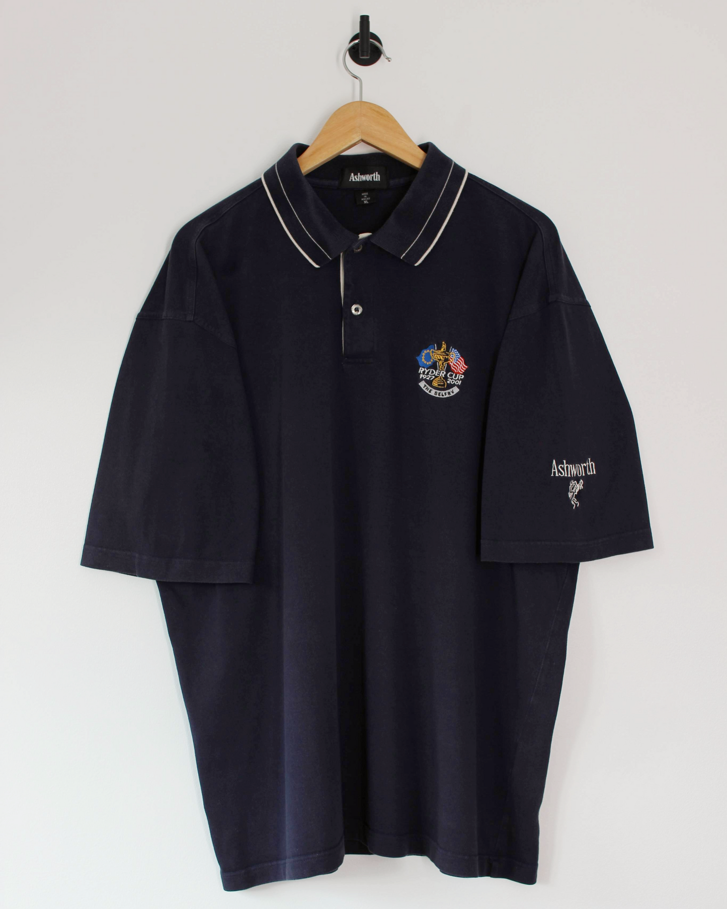 2001 Ryder Cup Ashworth Navy Polo-Shirt (XL)
