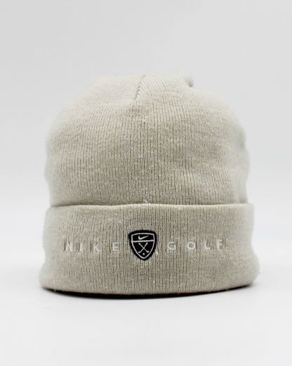 00s Nike Shield Logo Beige Beanie Hat