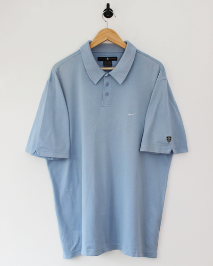 00s Nike Tiger Woods Light Blue Polo-Shirt (XL)