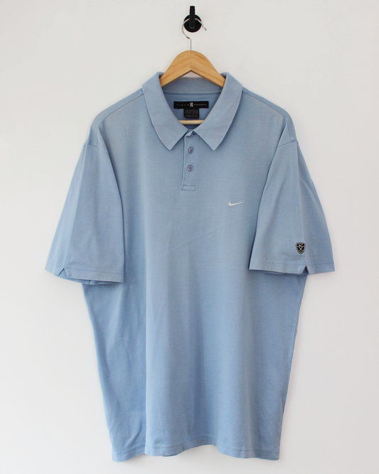 00s Nike Tiger Woods Light Blue Polo-Shirt (XL)