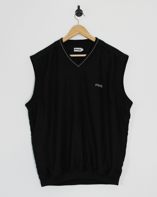 00s Ping Black Golf Vest (L)