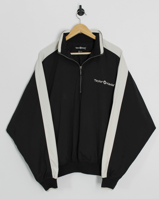 90s TaylorMade Black/White Quarter Zip Jacket (L)