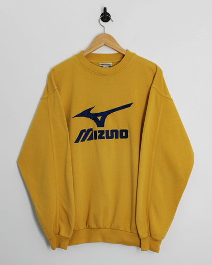 00s Mizuno Yellow/Blue Crewneck Sweatshirt (M)
