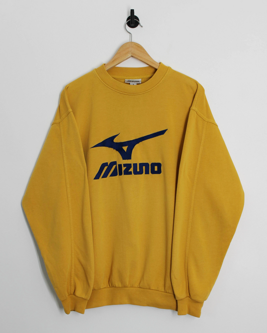 00s Mizuno Yellow/Blue Crewneck Sweatshirt (M)