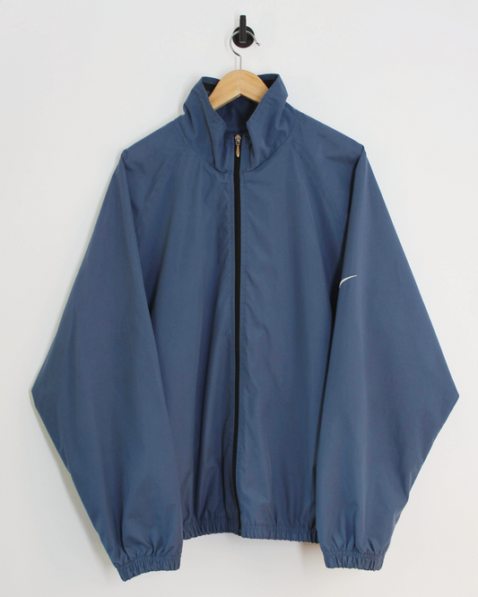 90s Nike Swoosh 18 Blue Full Zip Jacket (XL)
