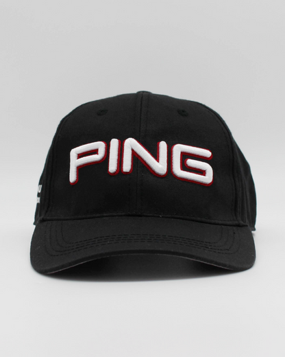 00s Ping Black Spellout Cap