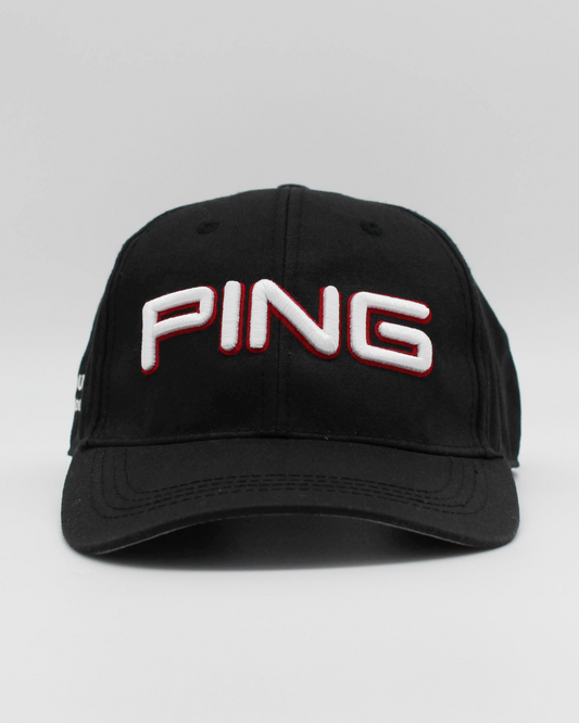 00s Ping Black Spellout Cap