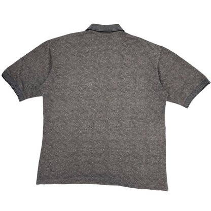 Walt Disney Grey Abstract Polo-Shirt (XL/XXL)