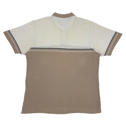 Nike Beige/White Polo-Shirt (L)