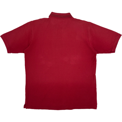 Arnold Palmer Red Textured Polo-Shirt (M)