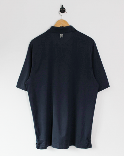 00s Nike Tiger Woods Navy Polo-Shirt (L)