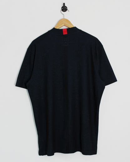Modern Nike Tiger Woods Mock Navy Neck Golf Shirt (L)
