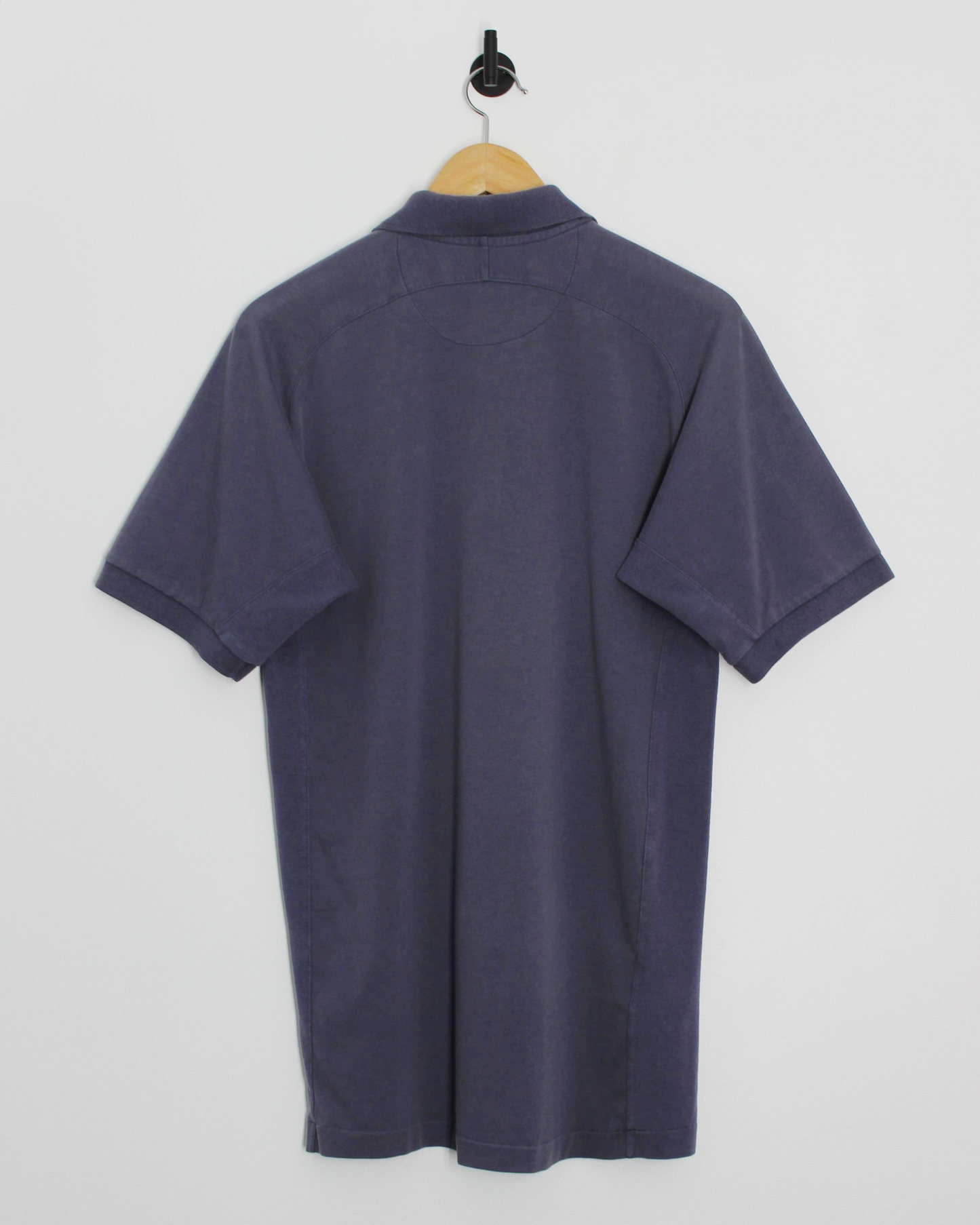 90s Nike Yin Yang Slate Blue Zipped Polo-Shirt (M)
